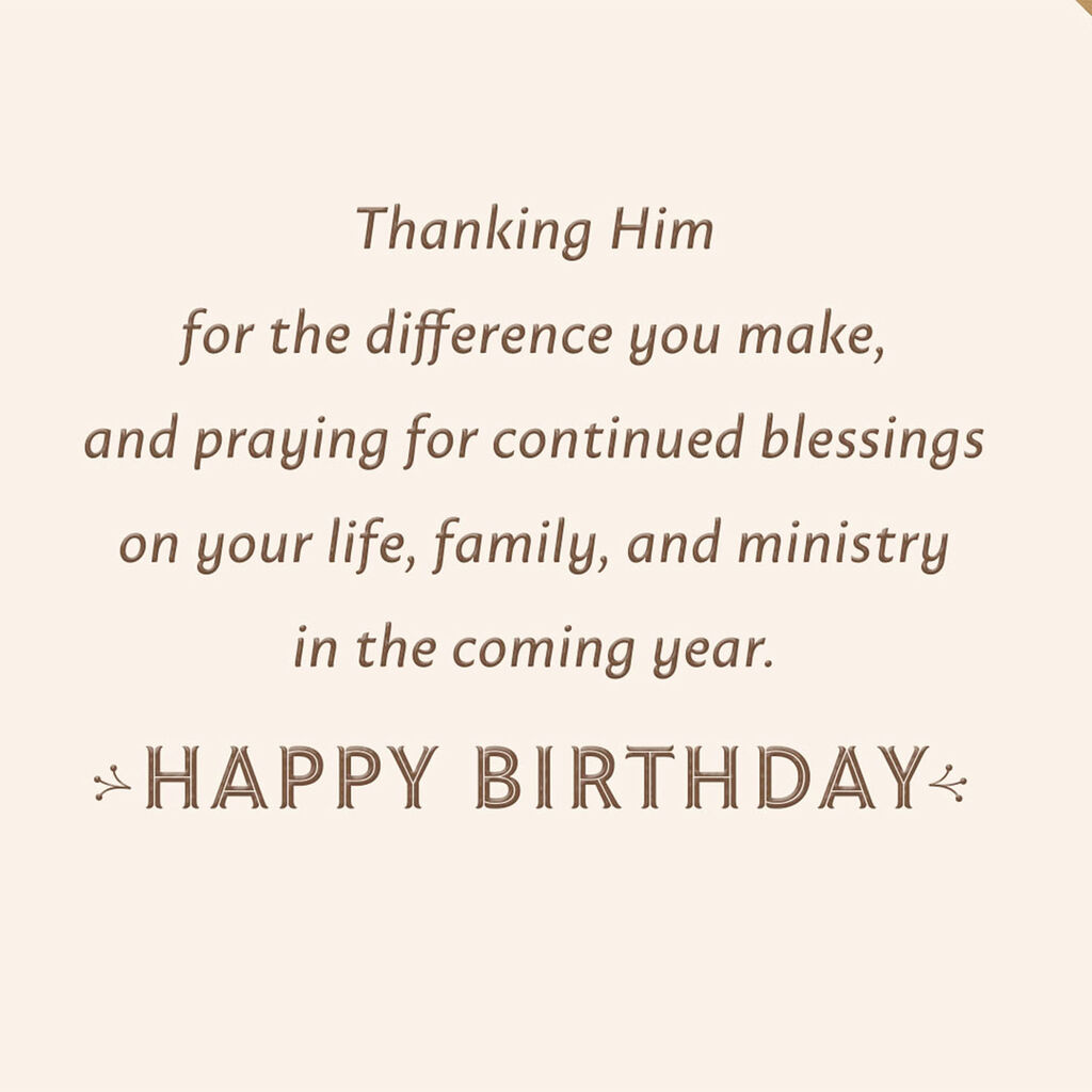 Chapel In The Woods Religious Birthday Card For Pastor Greeting