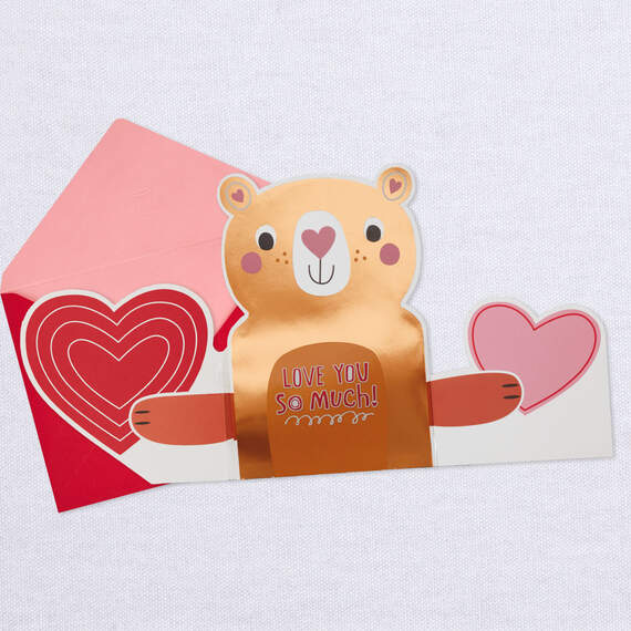 Bear Hug Love You Musical Valentine's Day Card, , large image number 5