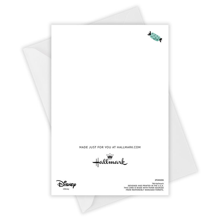 Mickey Skeleton Costume Personalized Halloween Card Card Back with Envelope image number 4