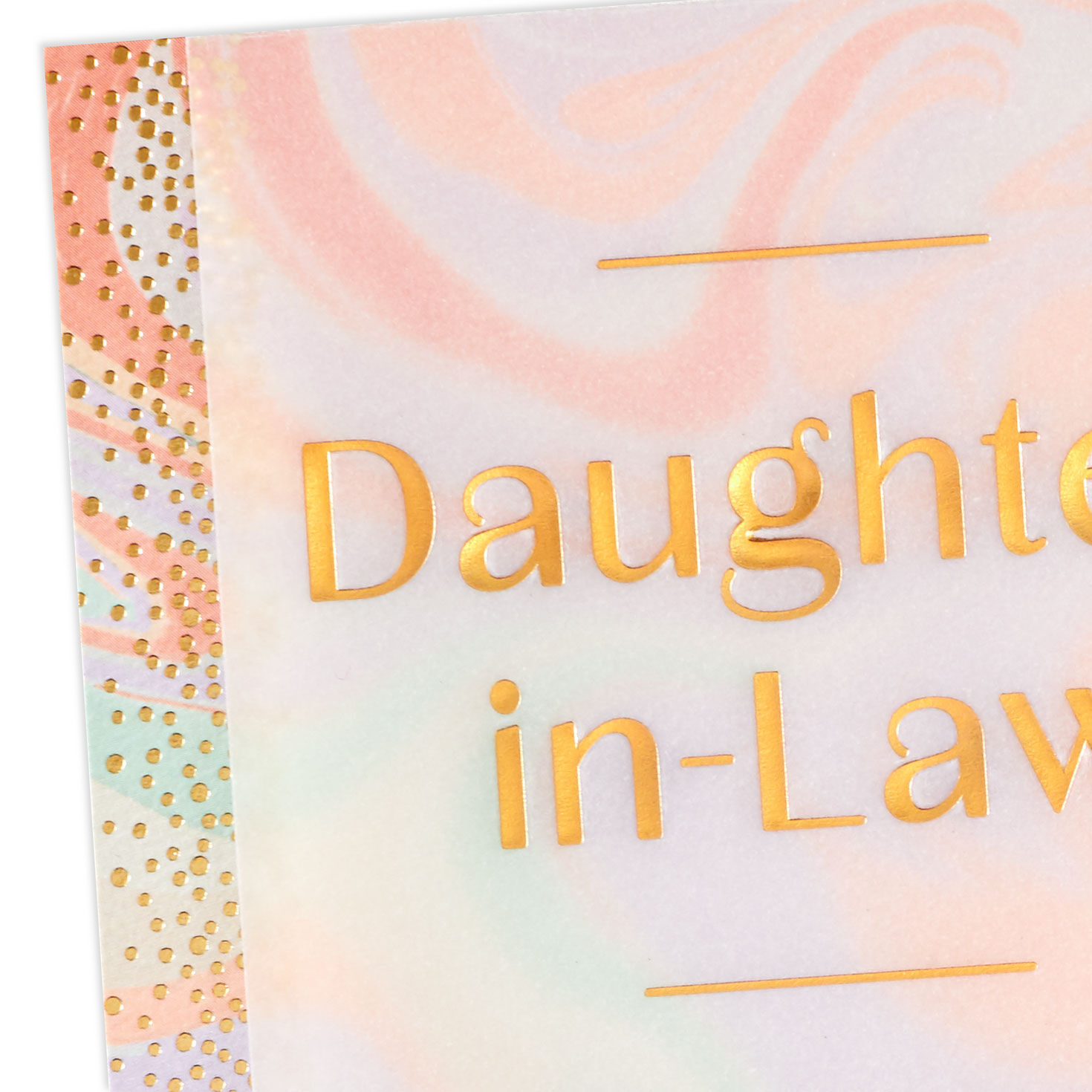 Marbled Paint Birthday Card for Daughter-in-Law Card Front Detail image number 4