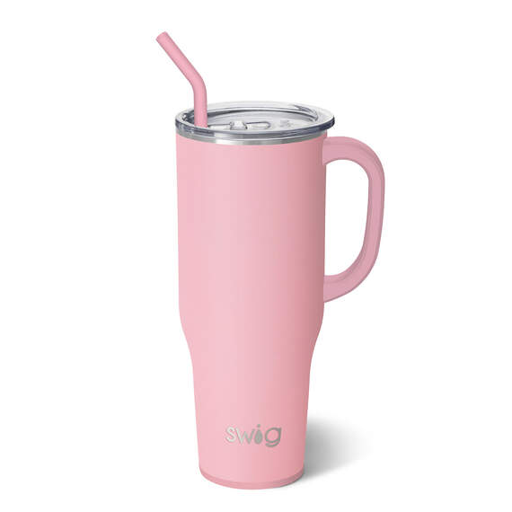 Swig Blush Pink Stainless Steel Mega Travel Mug, 40 oz.