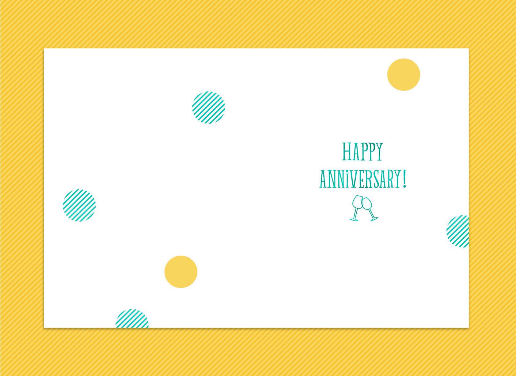 Let the Clinking Begin Anniversary Card