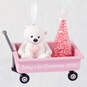Baby Girl's First Christmas Pink Wagon 2020 Ornament, , large image number 1