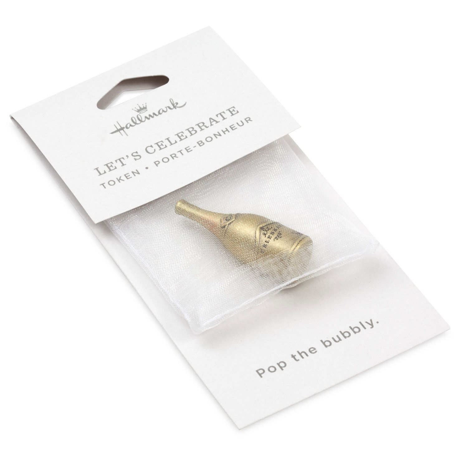 Celebrate Champagne Bottle Metal Pocket Token package front image number 4