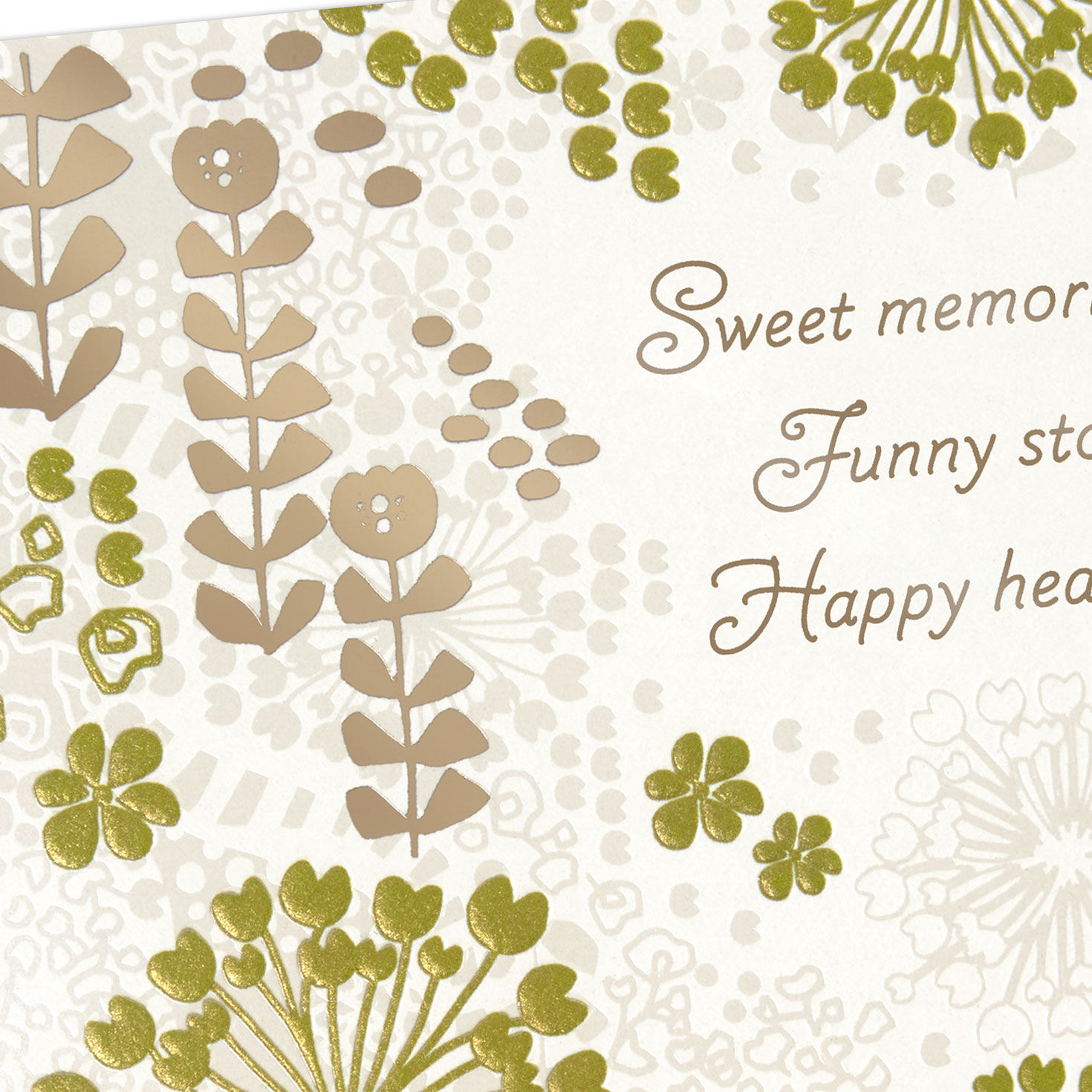 Intricate Gold Flowers Anniversary Card  image number 4