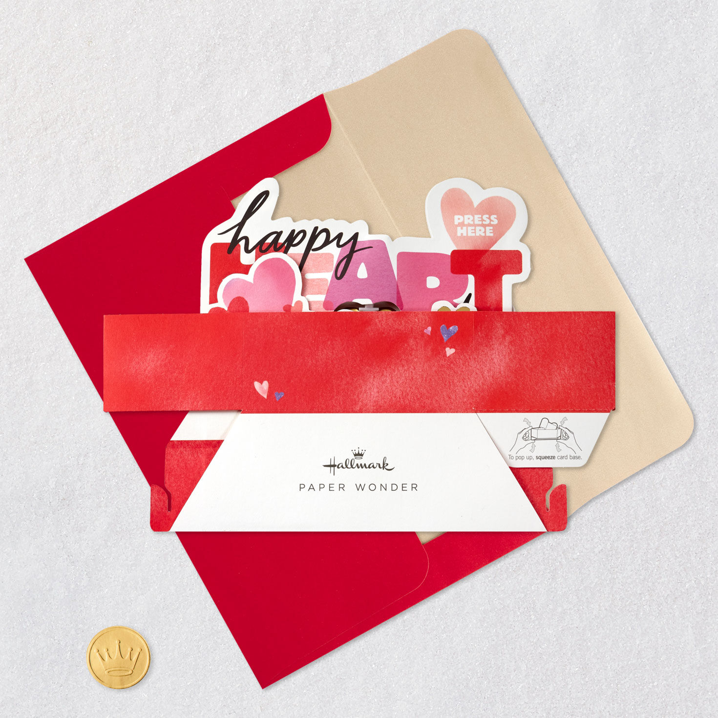 Happy Heart Day Musical 3D Pop-Up Valentine's Day Card With Motion, , large image number 6