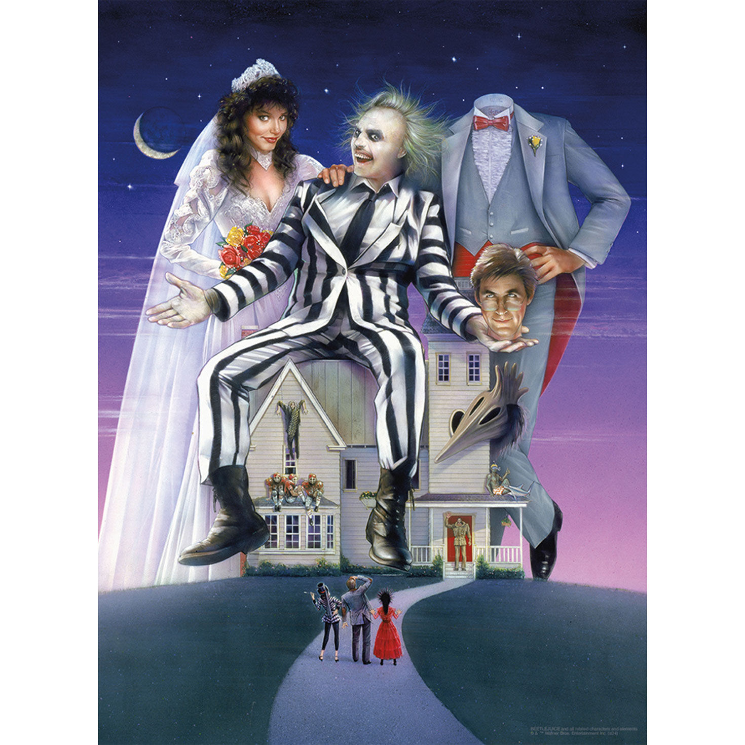 Beetlejuice Handbook 500-Piece Puzzle in Tin Lunchbox front image number 2