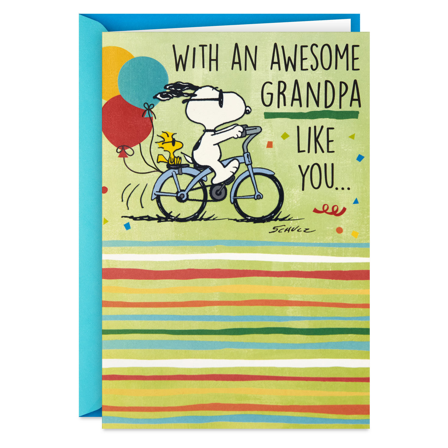 Peanuts® Snoopy Life Is One Sweet Ride Pop-Up Birthday Card for Grandpa