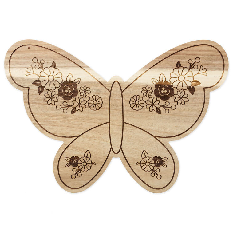 Floral Butterfly Charcuterie Board