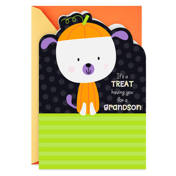 Grandson, You're a Treat Halloween Card, , large image number 1