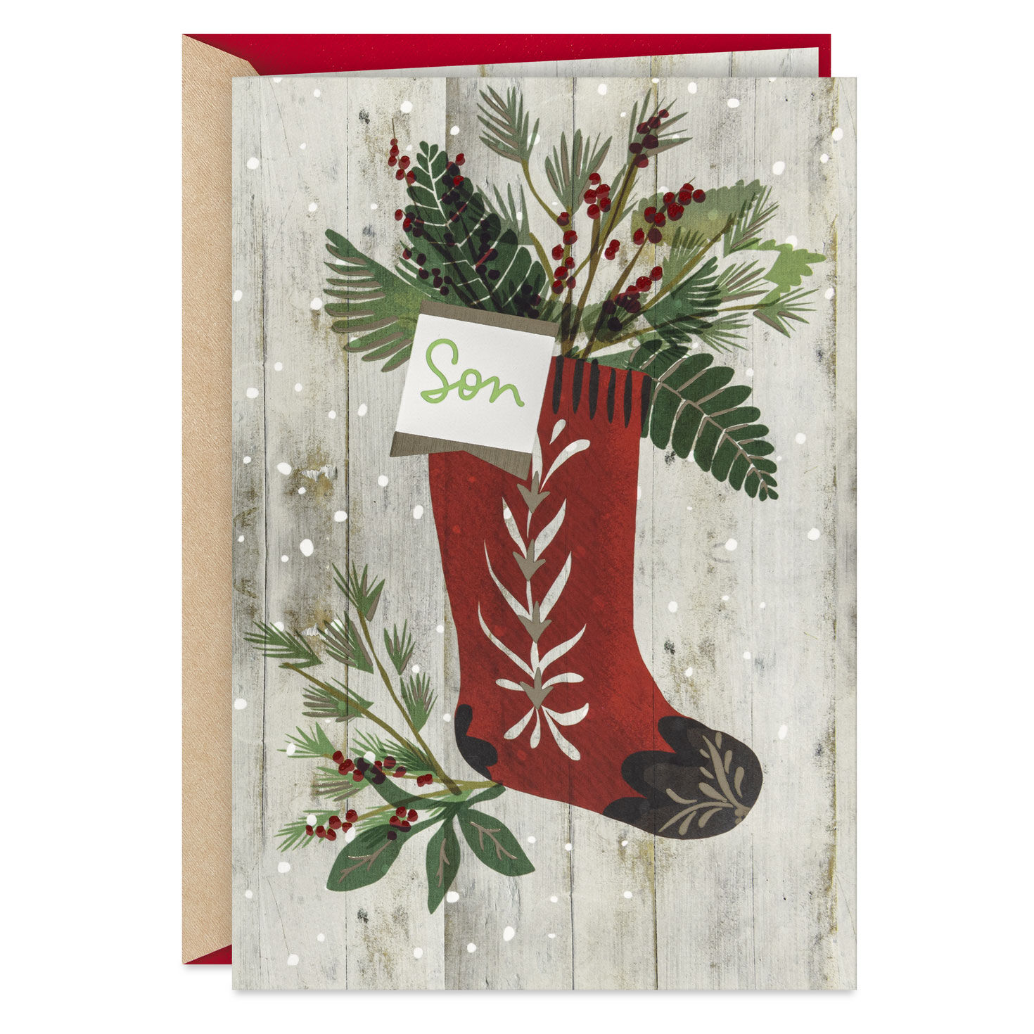 You're a Wonderful Person Christmas Card for Son