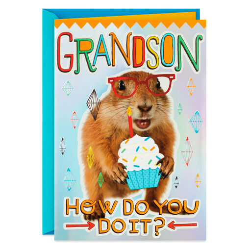 One Cool Guy Birthday Card for Grandson, 