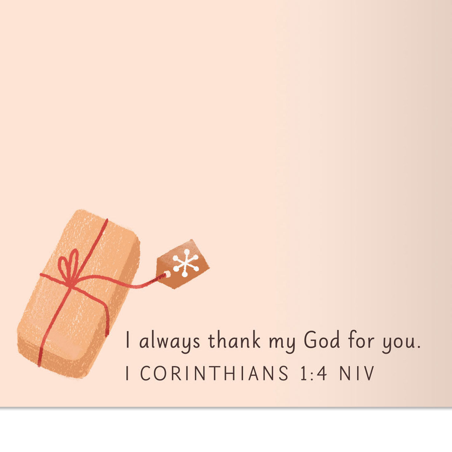 Cozy Holiday Religious Christmas Card for Sister Scripture image number 3