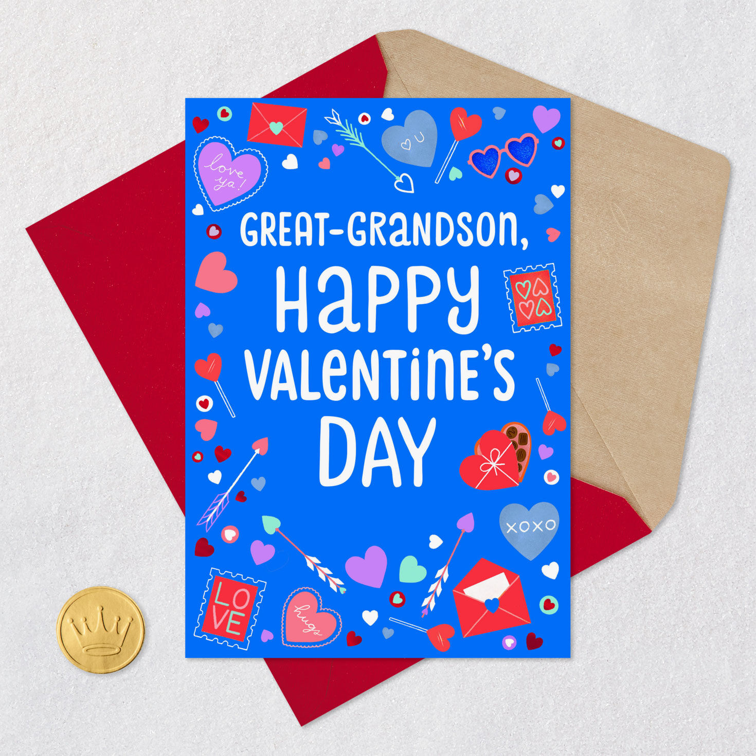 Love You More Each Year Valentine's Day Card for Great-Grandson for only USD 3.99 | Hallmark