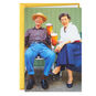 Older Couple with Beers Funny Anniversary Card Card Front image number 1