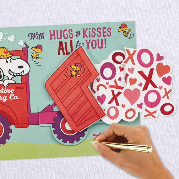 Peanuts® Snoopy Hugs and Kisses Pop-Up Valentine's Day Card, , large image number 6