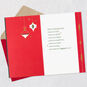 Antique Green and Red Ornaments Christmas Card Open card with envelope image number 3