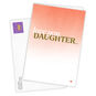 Peach Ombre Pattern Personalized Daughter Card Card Front with Envelope image number 2