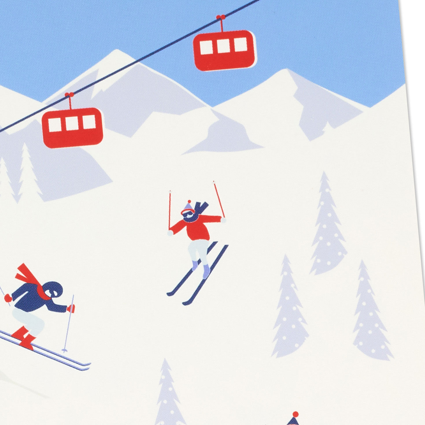 Ski Slopes Boxed Christmas Card Pack cover detail image number 5