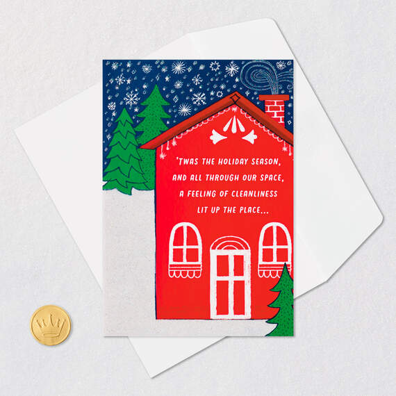 Thanks for Your Great Work Holiday Card for Housekeeper, , large image number 5