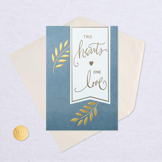 Two Hearts, One Love Anniversary Card, , large image number 5