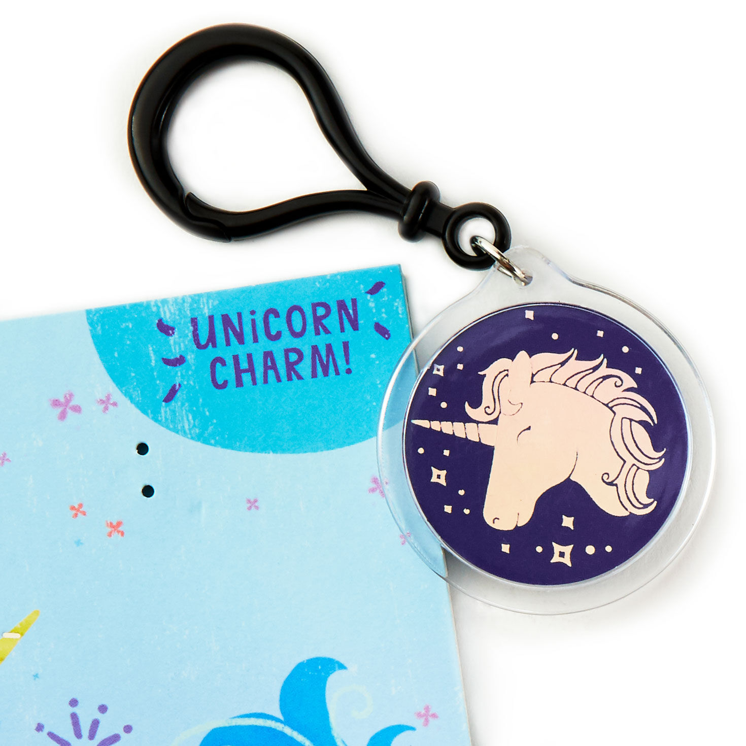Kids Birthday Card With Unicorn Backpack Clip attachment detail image number 5