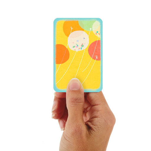 3.25" Mini Balloons Blank Card, 