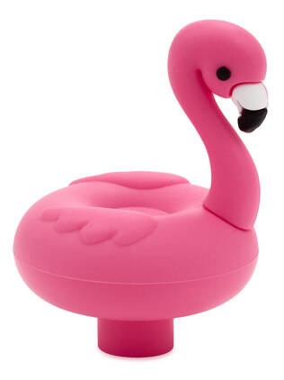 Charmers Pink Flamingo Silicone Charm