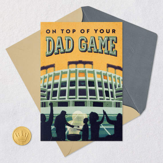 On Top of Your Dad Game Father's Day Card, , large image number 5
