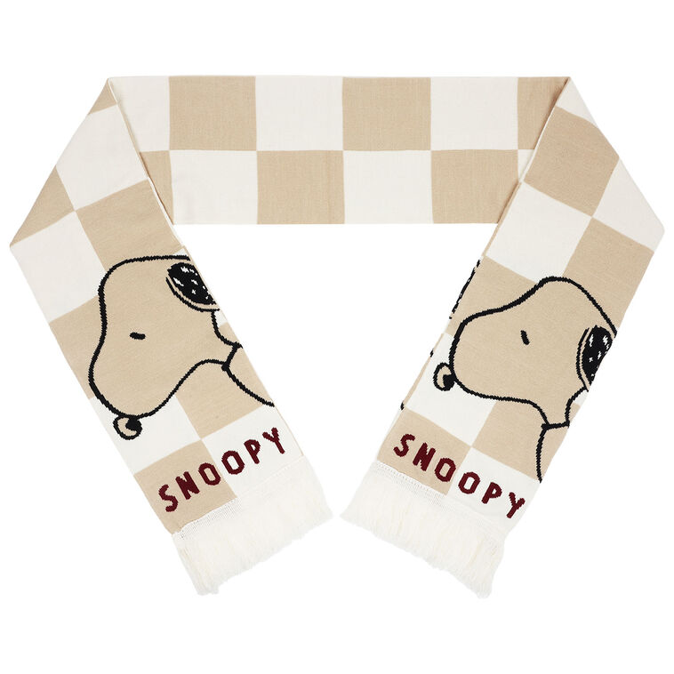 Peanuts Snoopy Winter Scarf and Beanie Set scarf flat image number 8