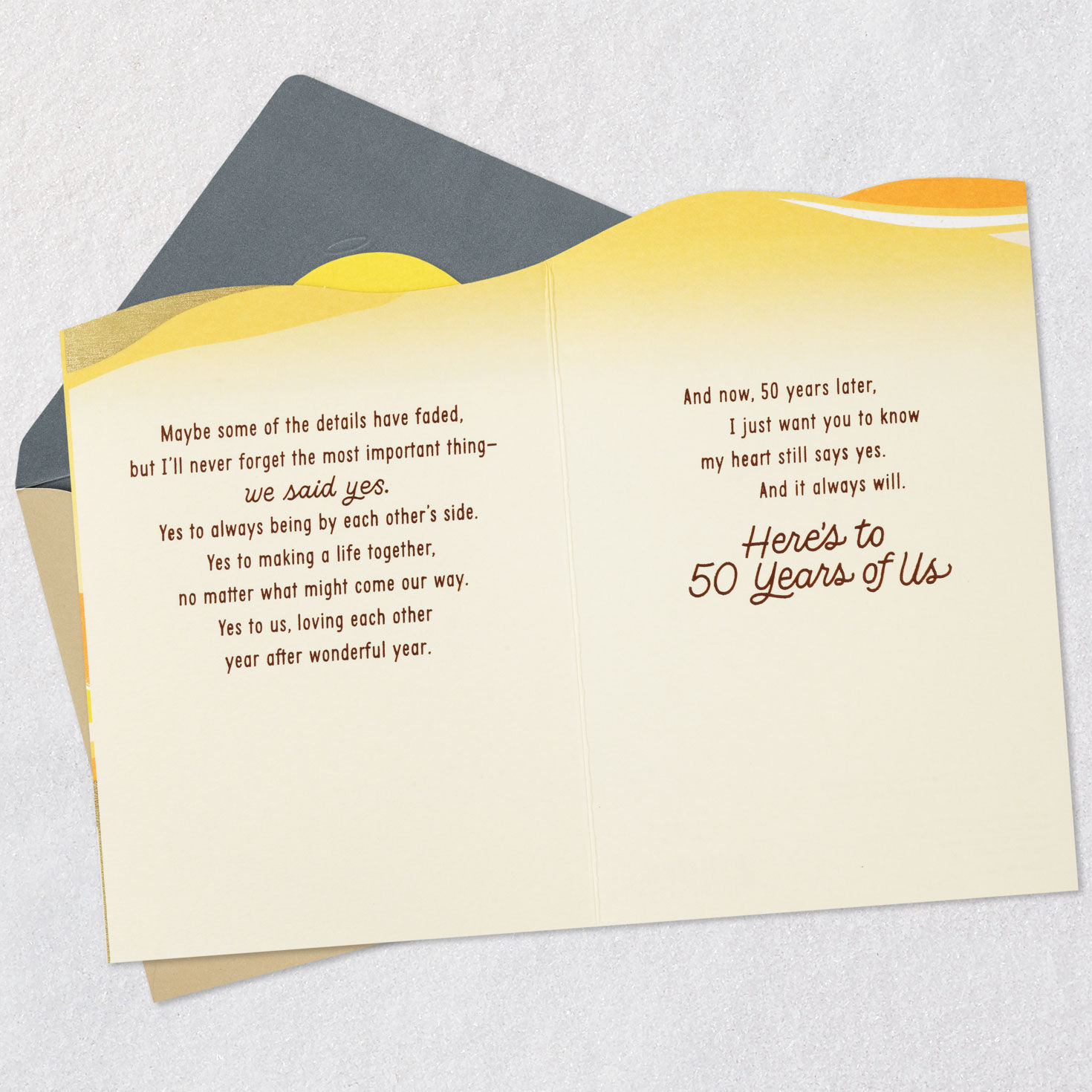 My Heart Still Says Yes 50th Anniversary Card for only USD 5.59 | Hallmark