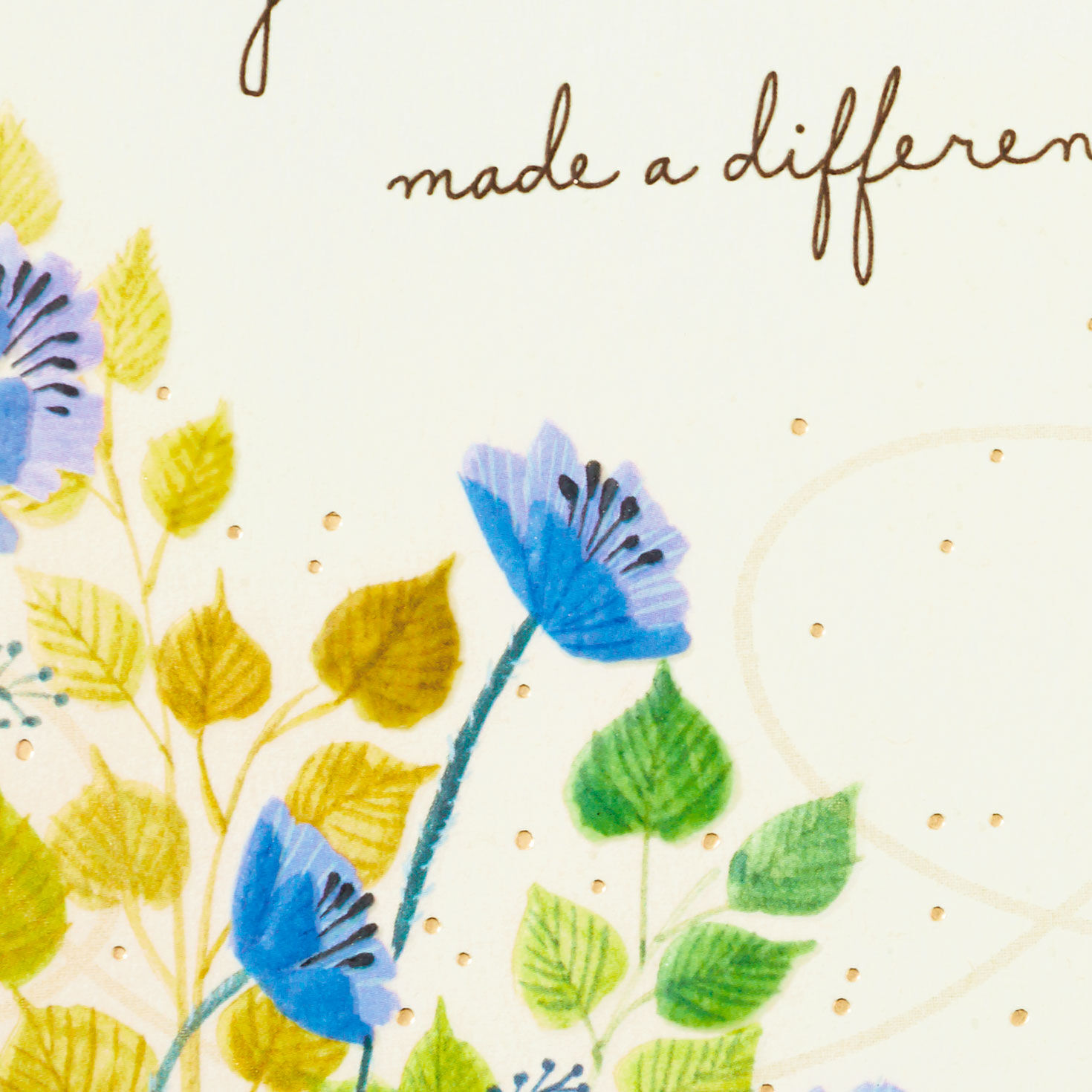 Wildflowers and Butterfly Thank-You Card Card Front Detail image number 4