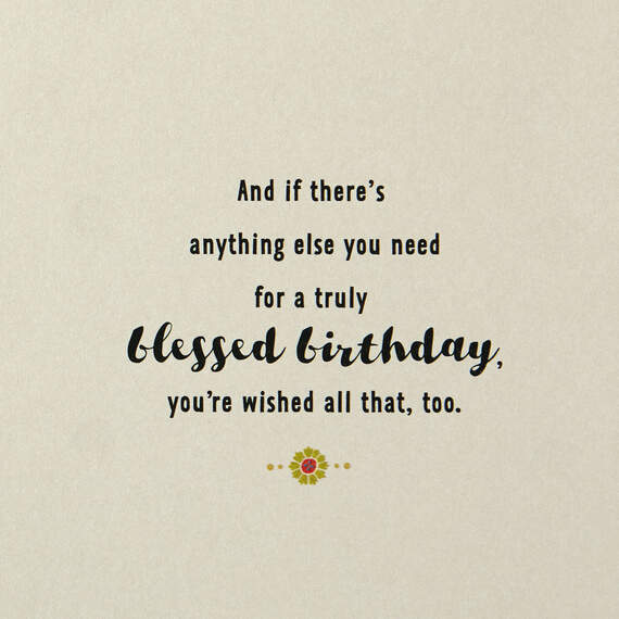 Wishing You a Blessed Day Birthday Card, , large image number 2