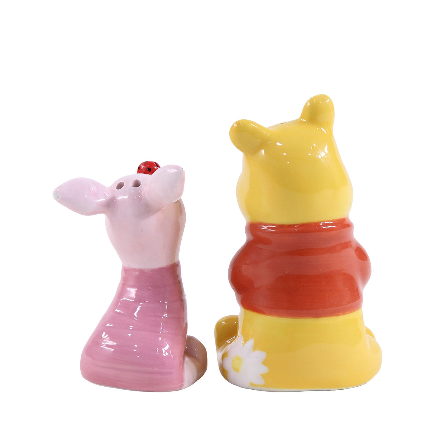 Winnie the Pooh and Piglet Salt and Pepper Set back image number 2