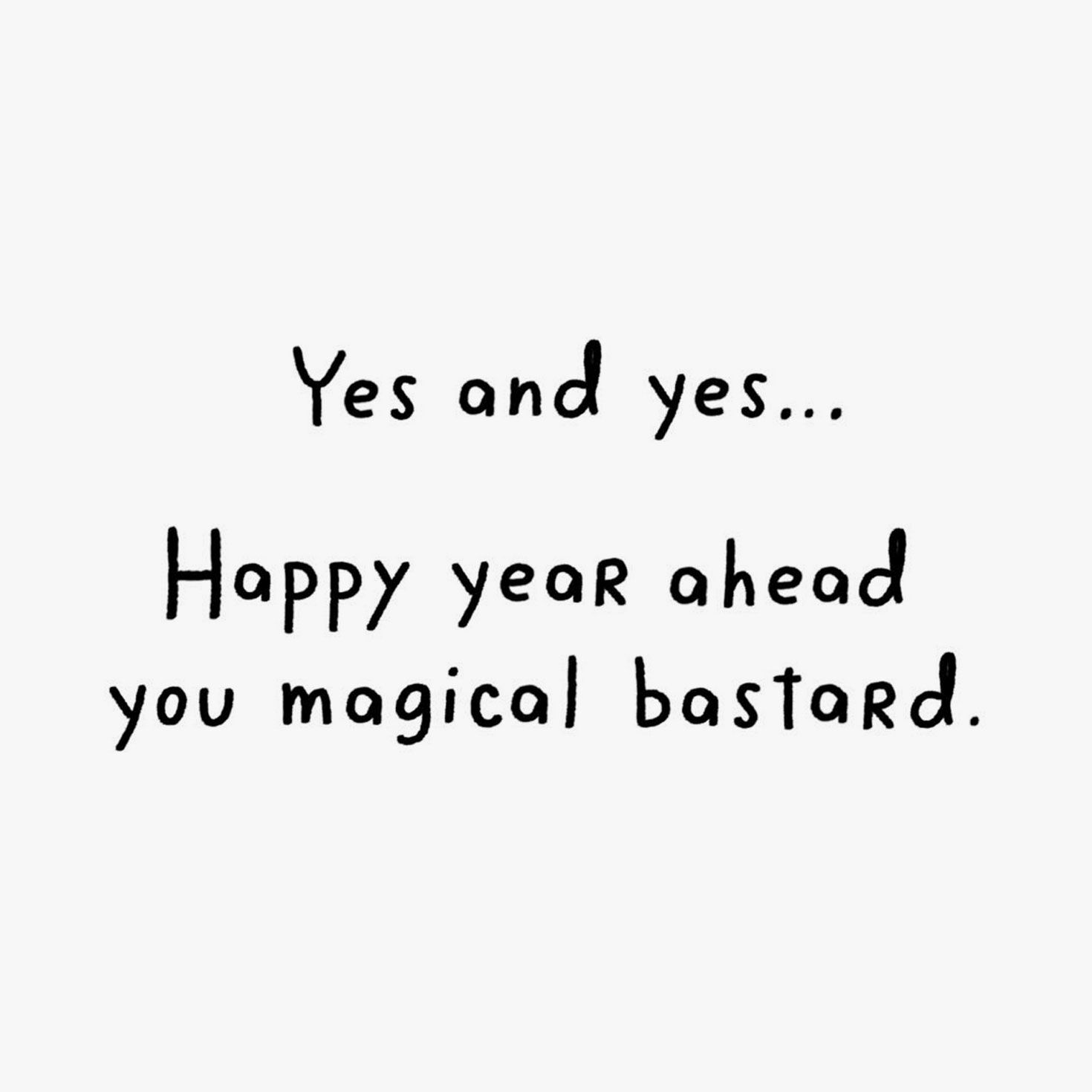 Rainbow Unicorn on Cloud Sassy Funny Birthday Card Sentiment image number 2