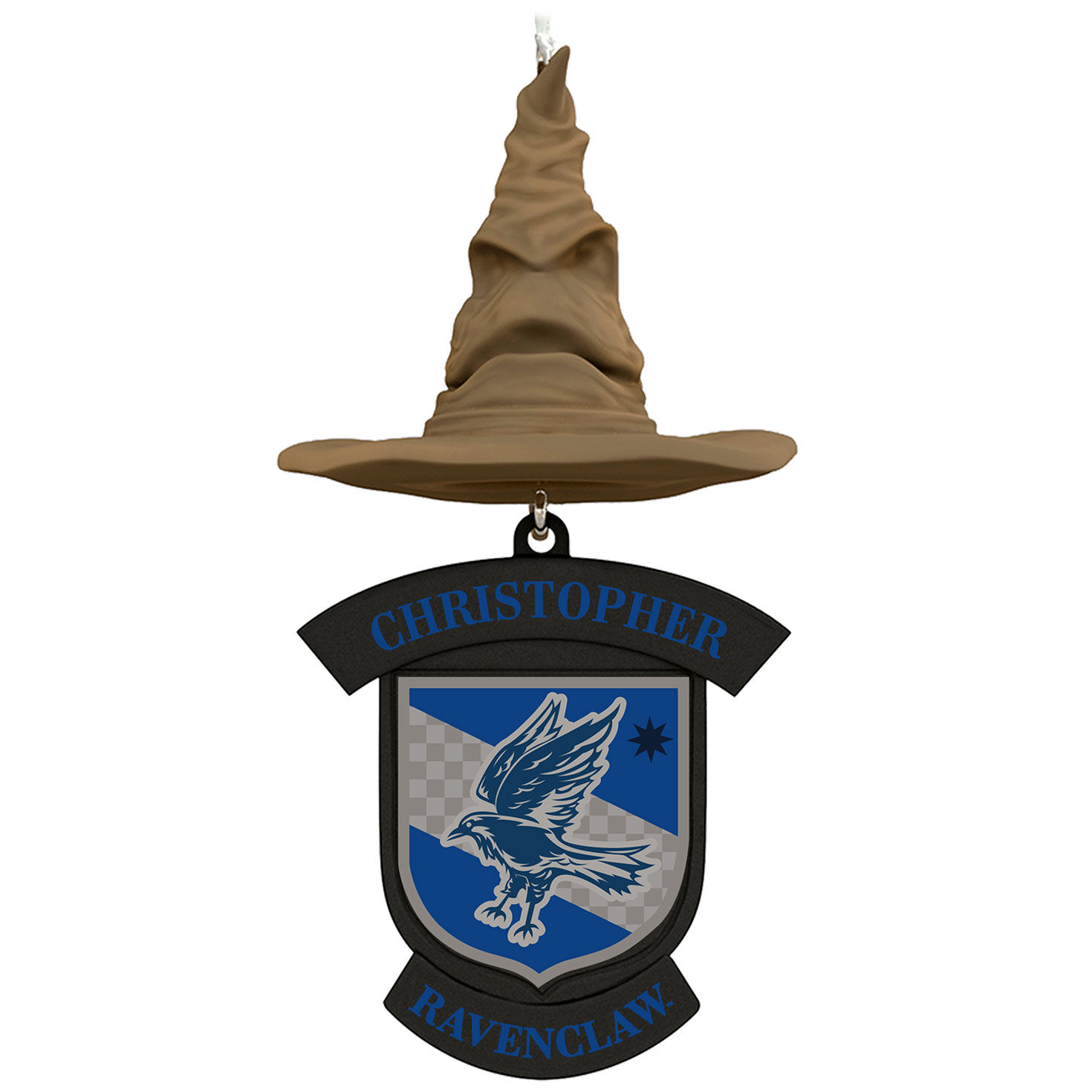 Harry Potter™ Sorting Hat Personalized Text Ornament, Ravenclaw™