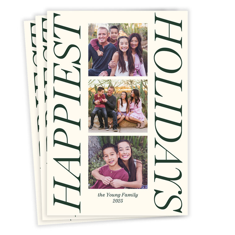 Happiest Flat Holiday Photo Card