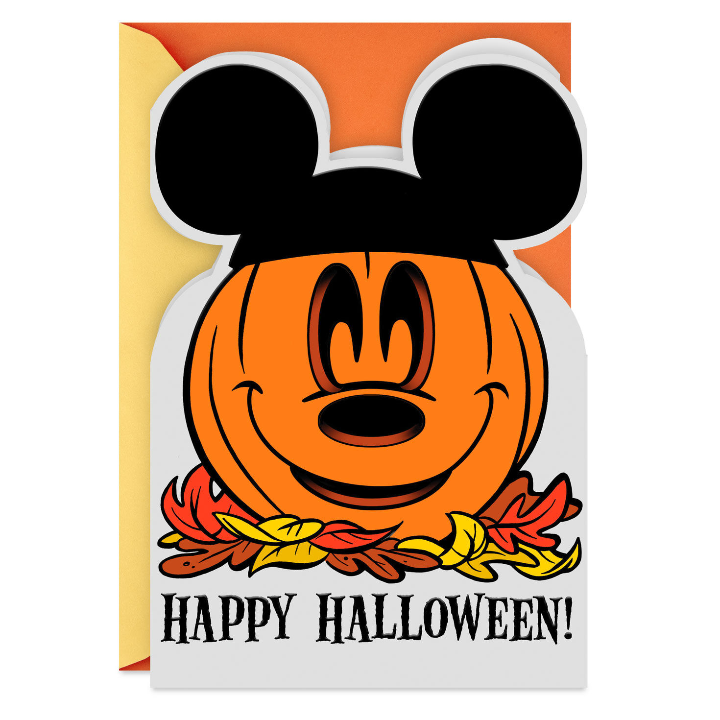 Disney Mickey Mouse You Put A Smile on My Face Halloween Card