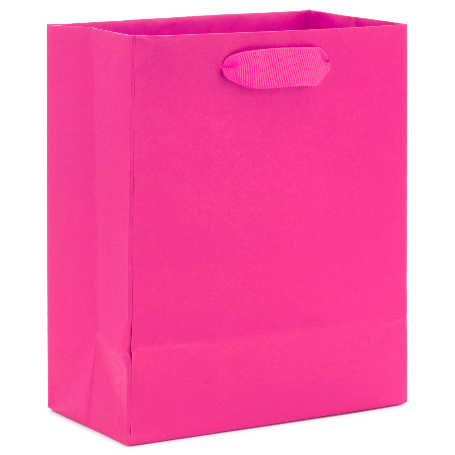 Solid Hot Pink Small Gift Bag back image number 6