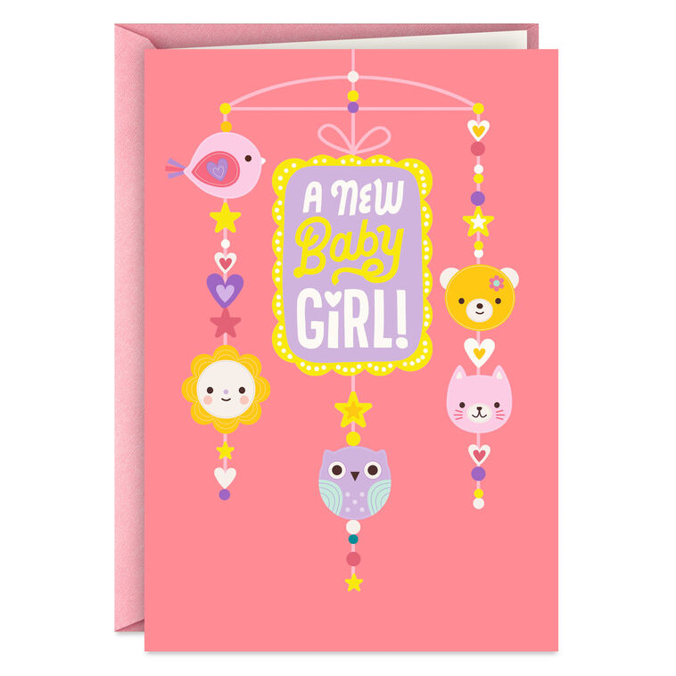 That Sweet Little Face New Baby Girl Card