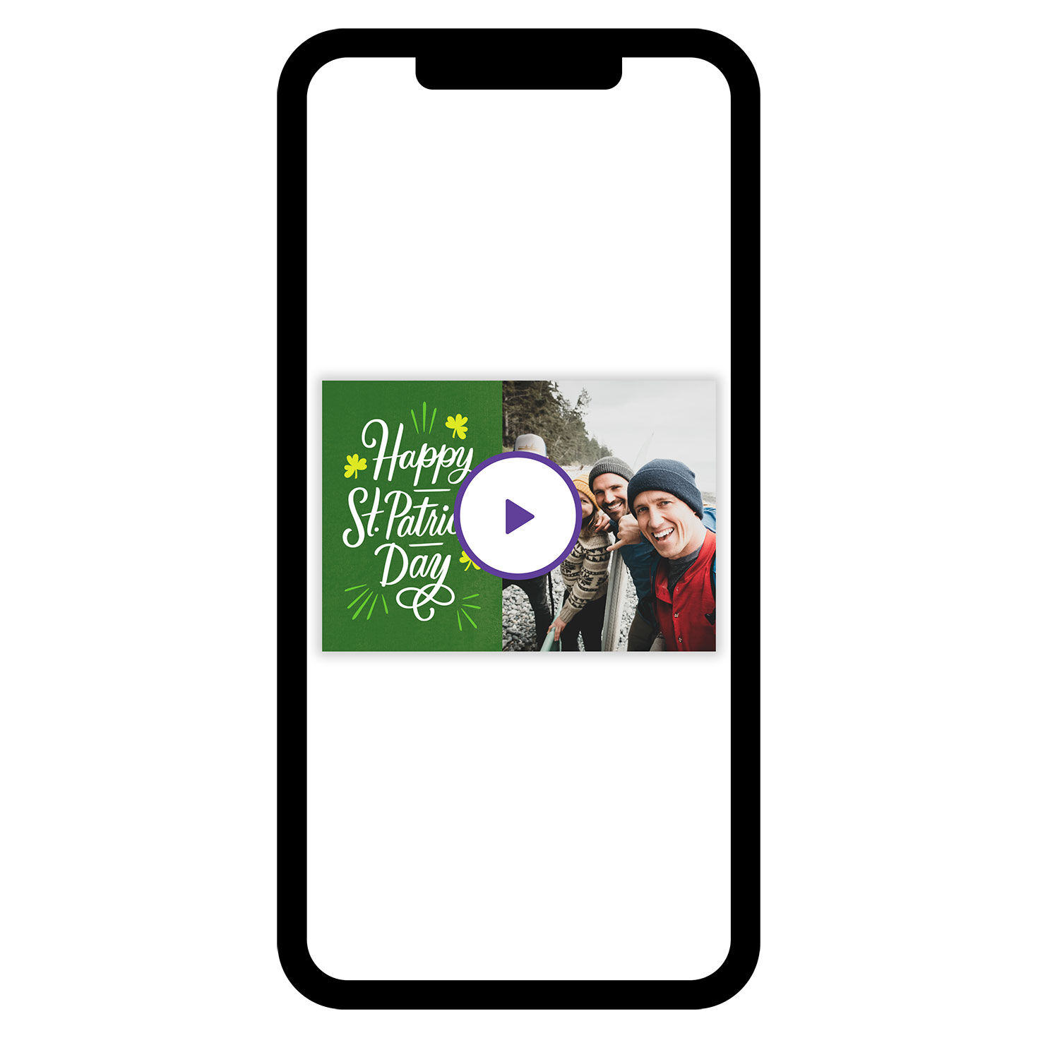 Shamrocks St. Patrick’s Day eCard