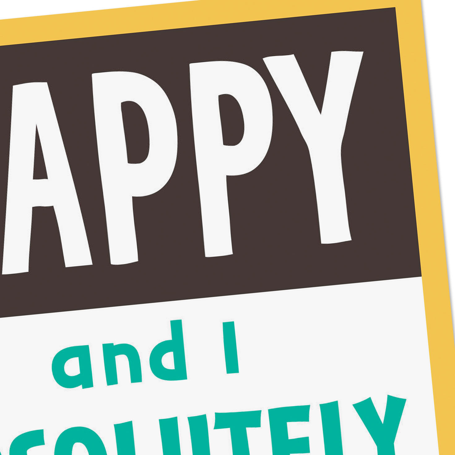 Green and Yellow Funny Birthday Card Card Front Detail image number 4