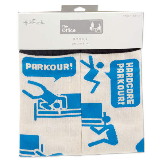 The Office Parkour Novelty Crew Socks, , large image number 4