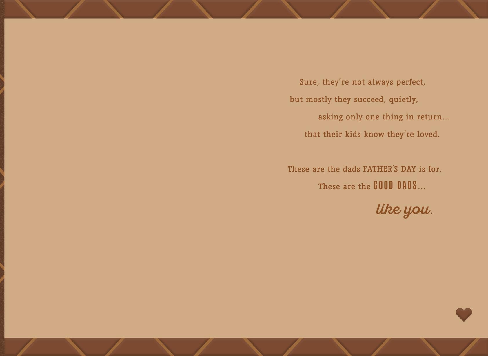 One of the Good Dads Father's Day Card