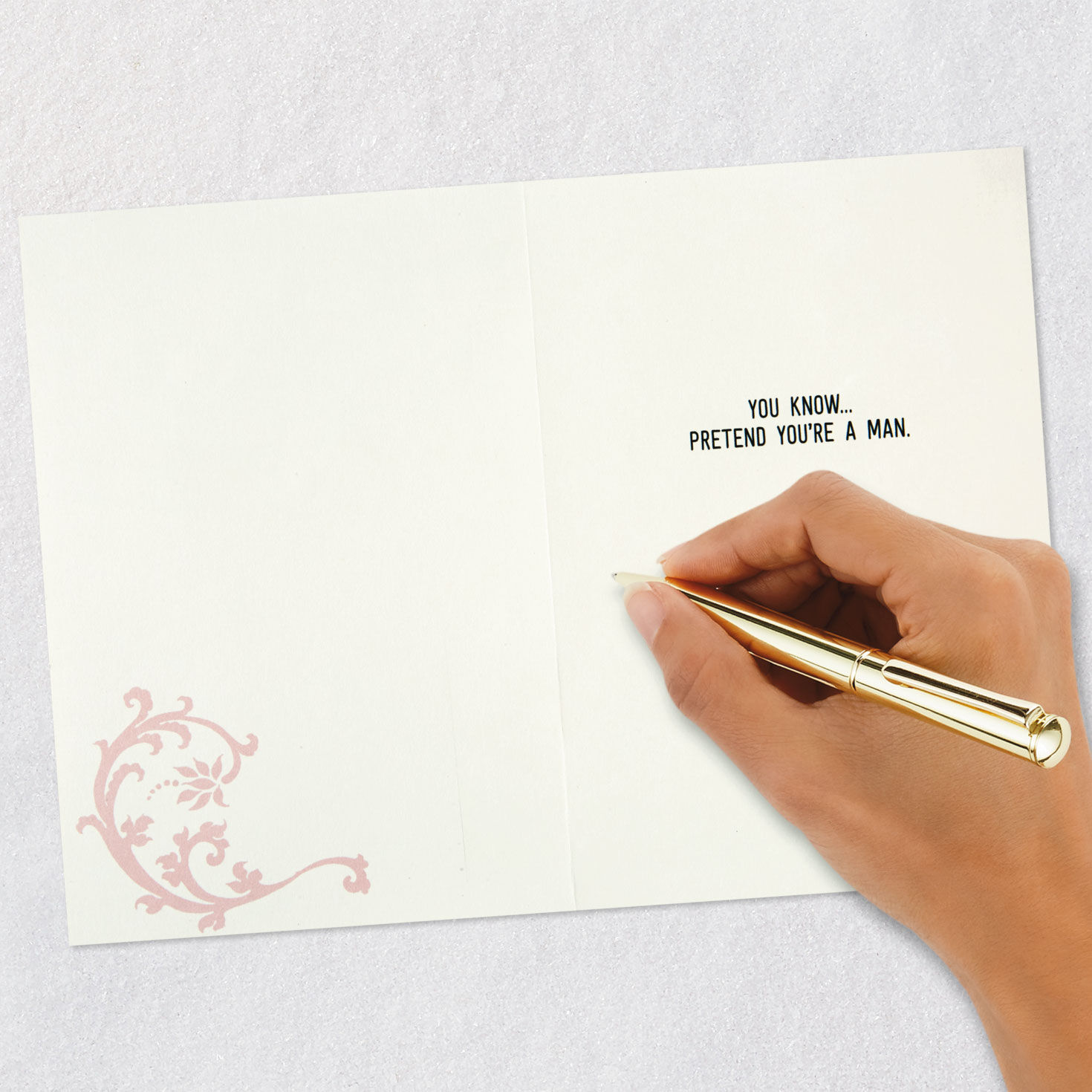 Woman in Retro Lawn Chair Funny Mother's Day Card Signing card image number 6