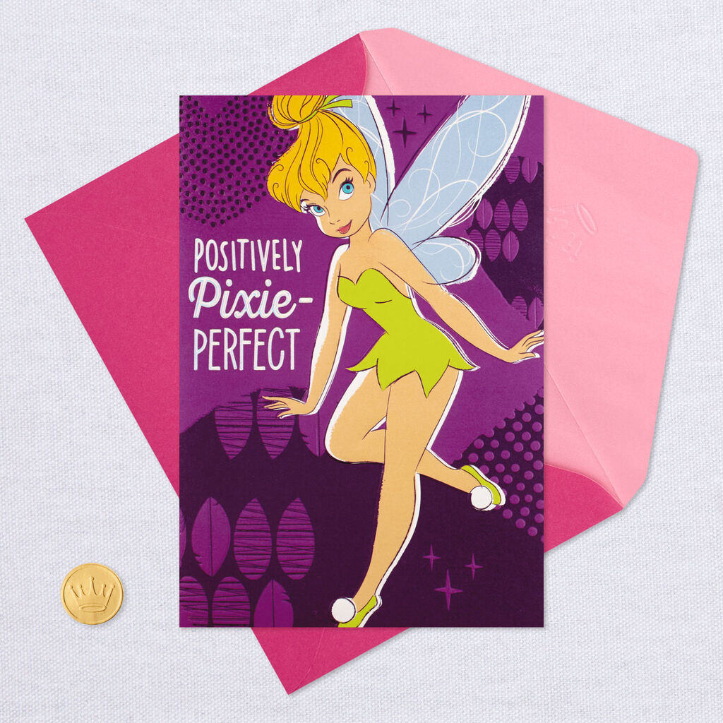 Disney Tinker Bell Pixie Perfect Birthday Card Greeting Cards