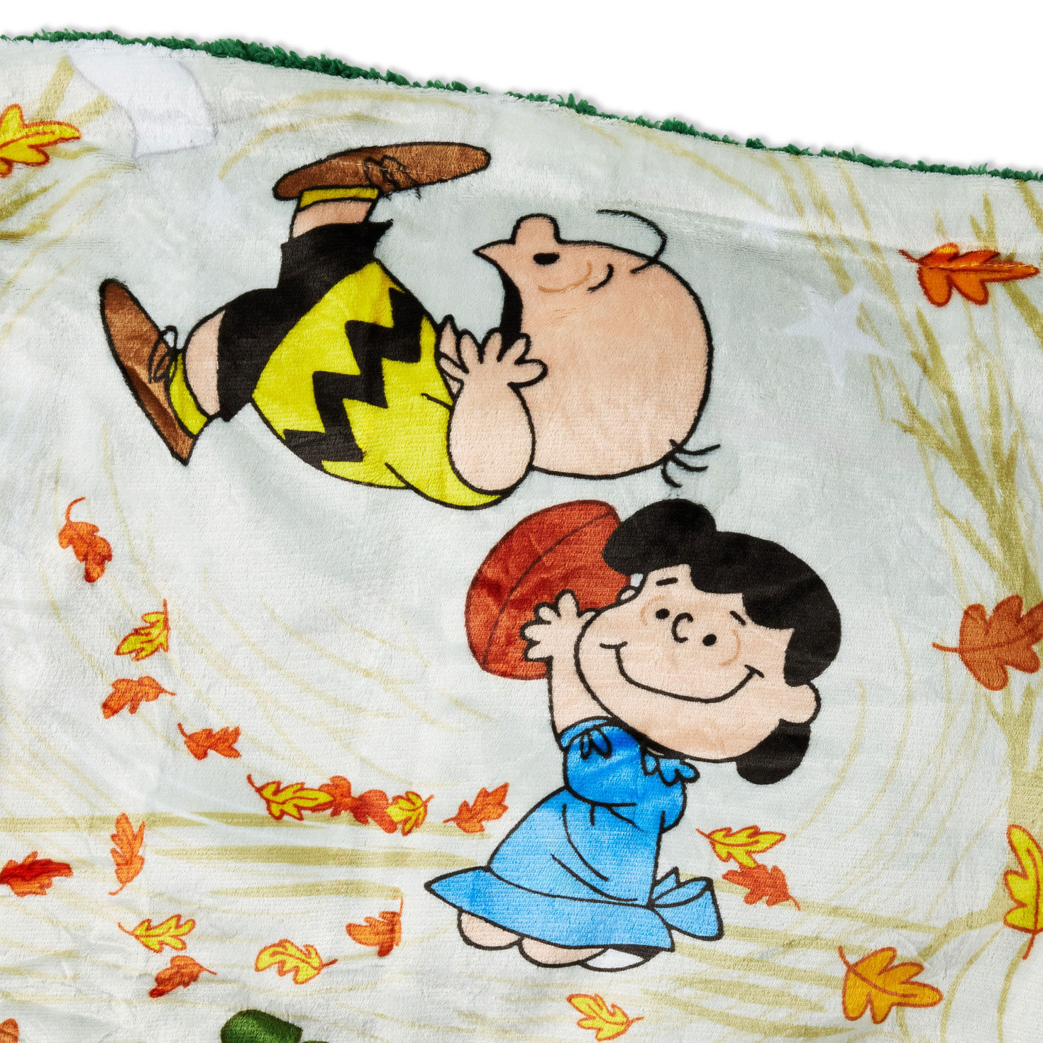 Peanuts Great Pumpkin Oversized Plush Blanket upclose detail image number 4
