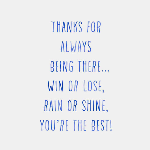 Win or Lose Thank-You Card for Coach, 