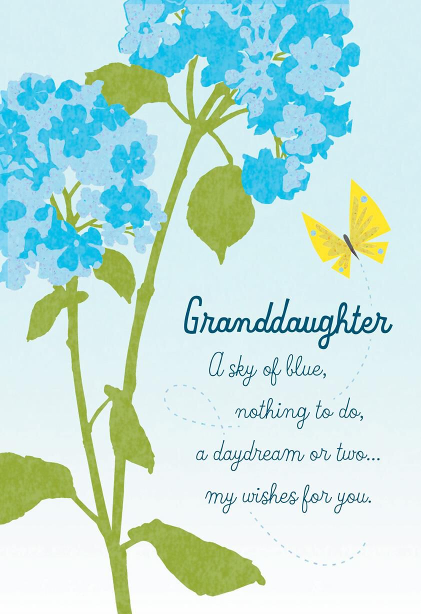 My Wishes for You Birthday Card for Granddaughter