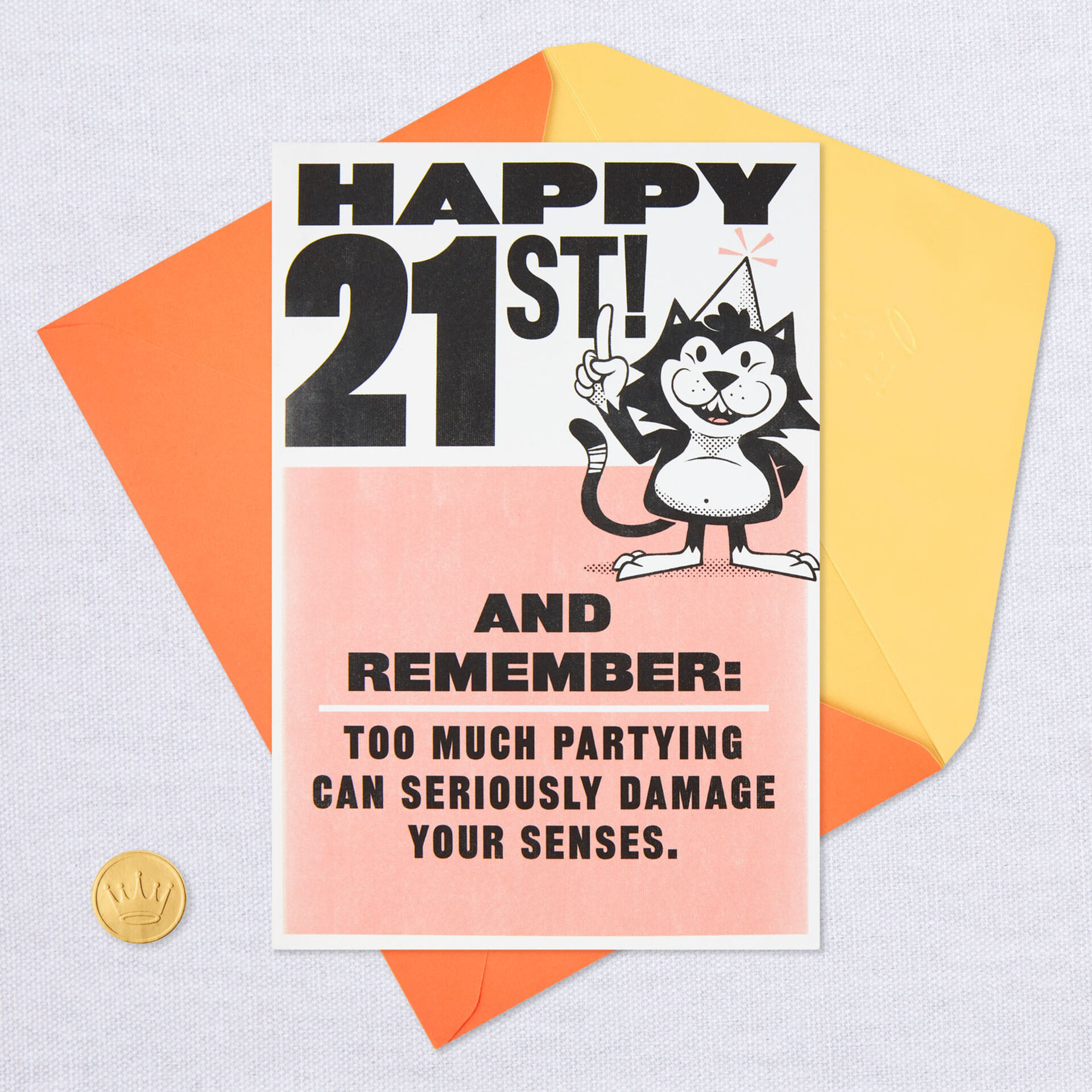 Too Much Partying Funny Pop Up 21st Birthday Card Greeting Cards Hallmark